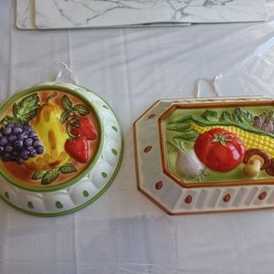 4/$40 Vintage Wall Decor - Fruit/Vegetable Kitchen Decor